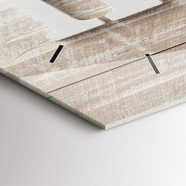 Reloj de cristal horizontal Inscripción de una casa