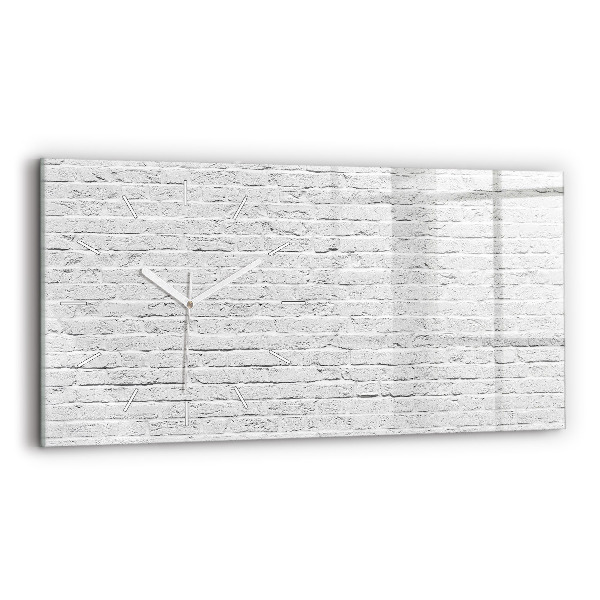 Reloj de cristal horizontal Muro de ladrillo