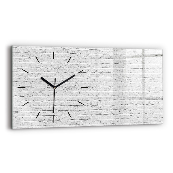 Reloj de cristal horizontal Muro de ladrillo