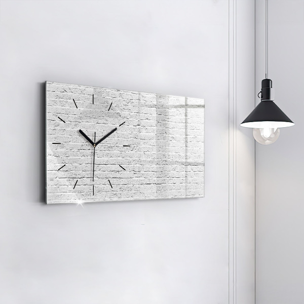 Reloj de cristal horizontal Muro de ladrillo