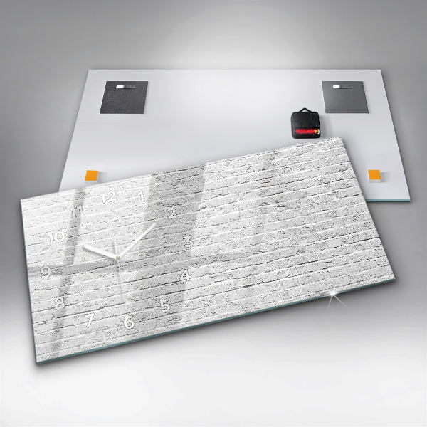 Reloj de cristal horizontal Muro de ladrillo