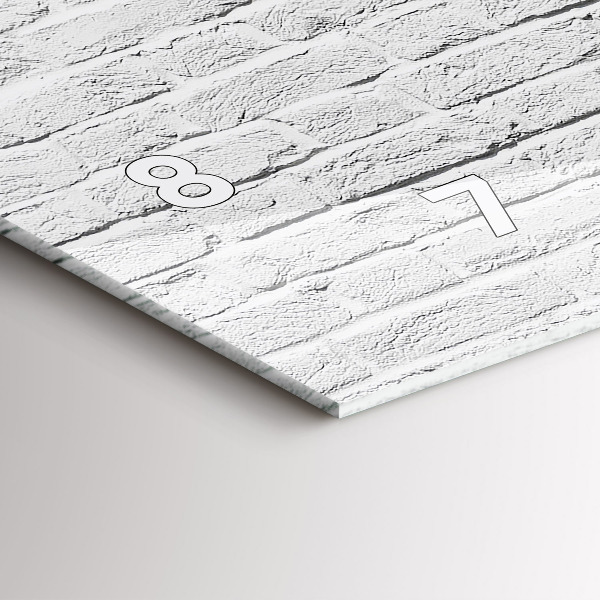 Reloj de cristal horizontal Muro de ladrillo