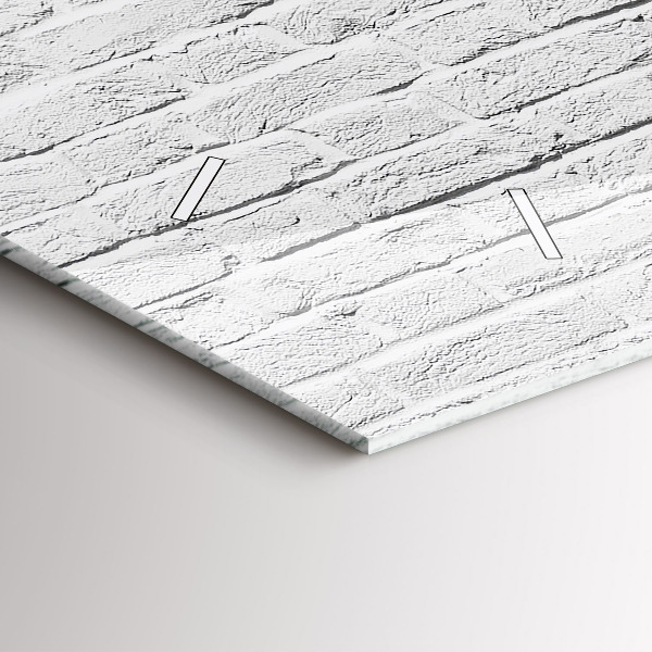 Reloj de cristal horizontal Muro de ladrillo