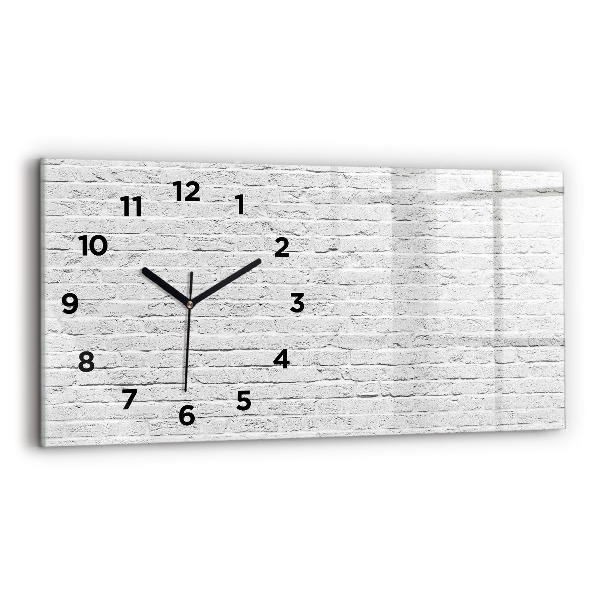 Reloj de cristal horizontal Muro de ladrillo