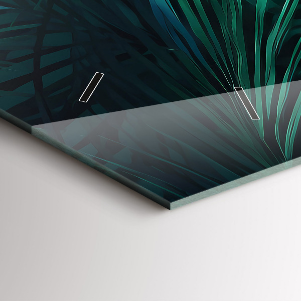 Reloj horizontal Hojas tropicales