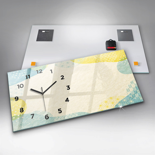 Reloj horizontal Patrón marco