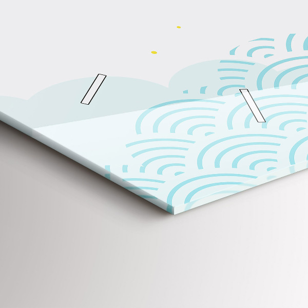 Reloj de cristal horizontal Motivo decorativo