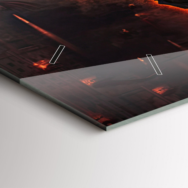 Reloj de cristal horizontal Mapamundi