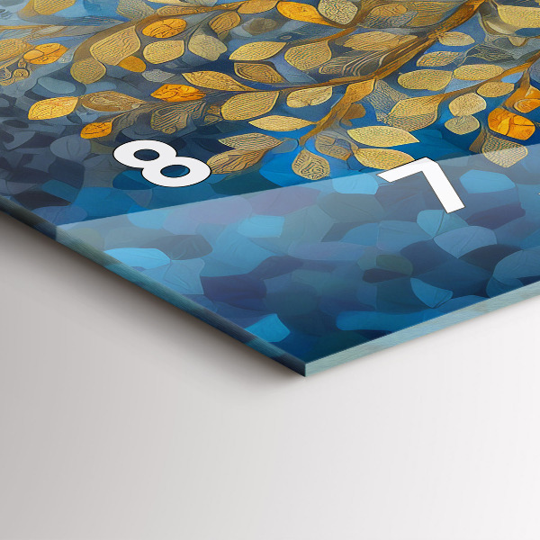 Reloj horizontal Árbol abstracto