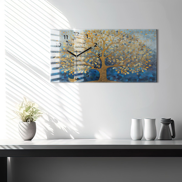 Reloj horizontal Árbol abstracto