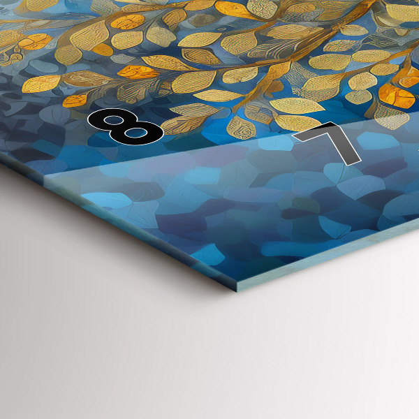 Reloj horizontal Árbol abstracto