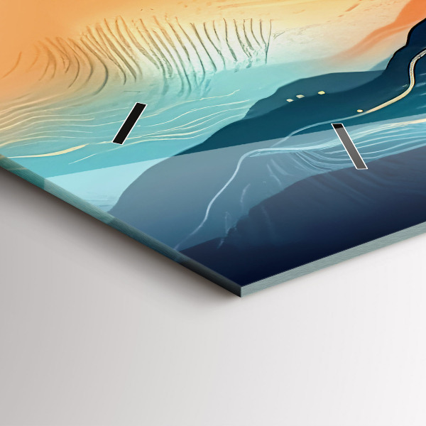 Reloj horizontal Paisaje de montaña