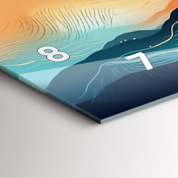 Reloj horizontal Paisaje de montaña