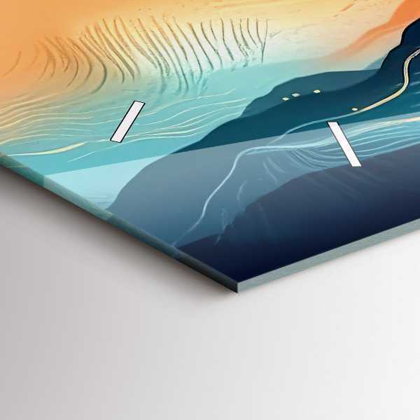 Reloj horizontal Paisaje de montaña