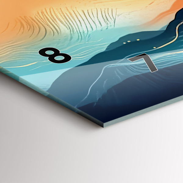 Reloj horizontal Paisaje de montaña