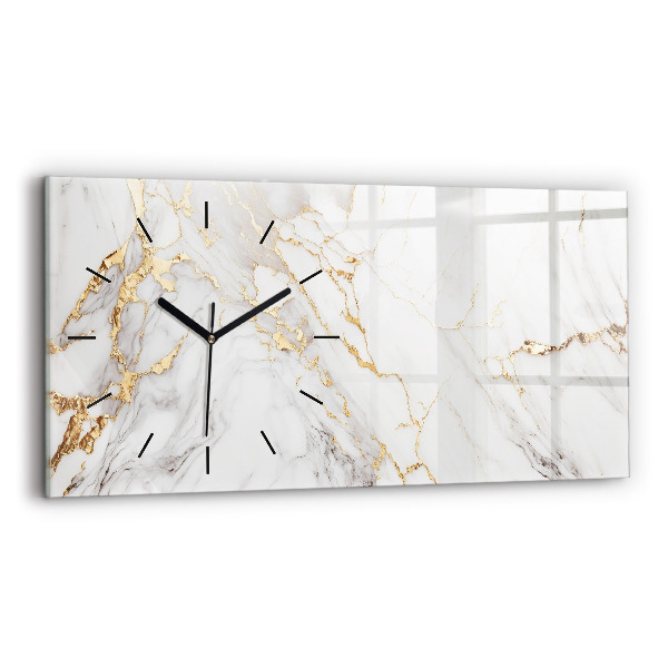 Reloj de cristal horizontal Mármol decorativo