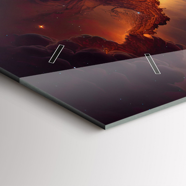 Reloj horizontal Mundo cósmico de estrellas