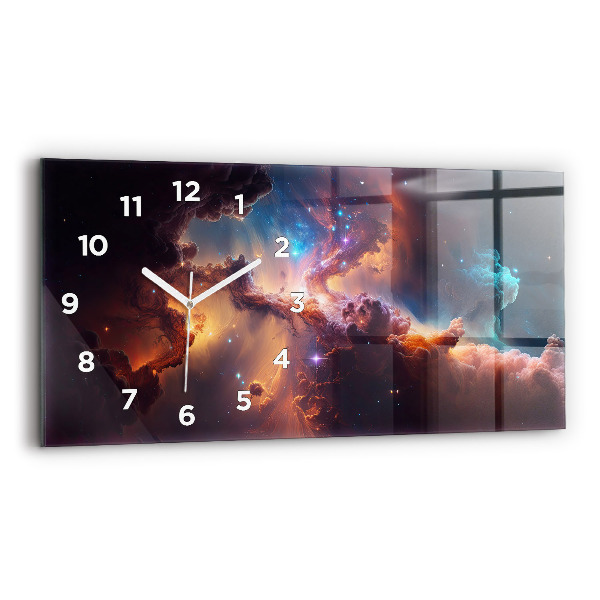 Reloj horizontal Mundo cósmico de estrellas