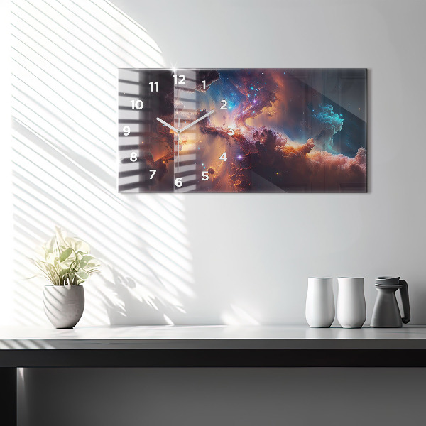 Reloj horizontal Mundo cósmico de estrellas