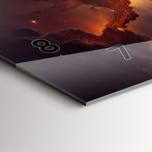 Reloj horizontal Mundo cósmico de estrellas