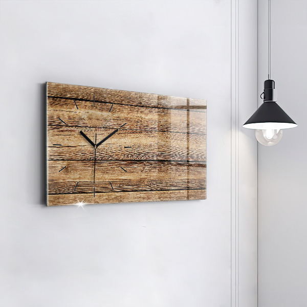 Reloj horizontal Tablones de madera