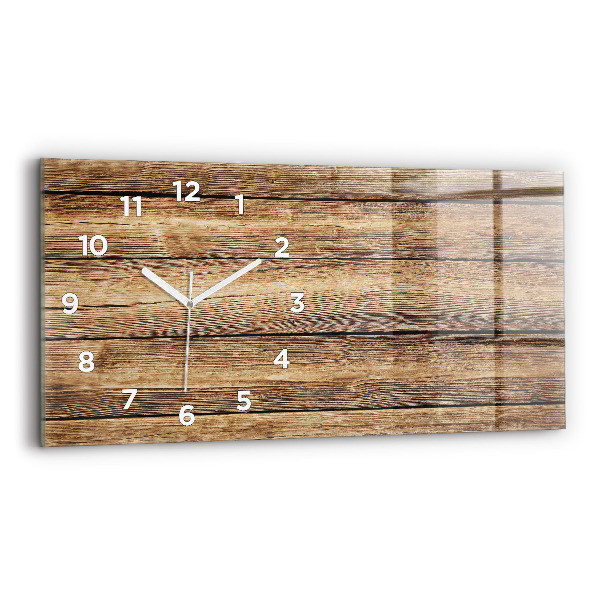 Reloj horizontal Tablones de madera