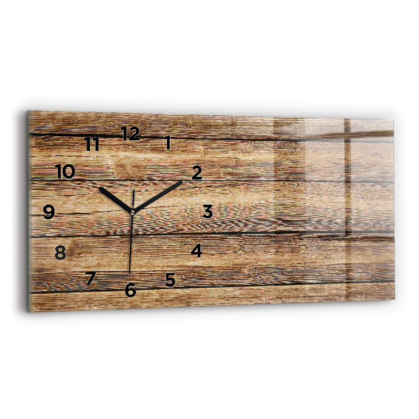 Reloj horizontal Tablones de madera