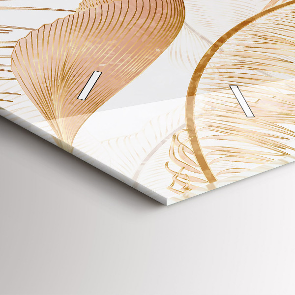 Reloj horizontal Naturaleza con hojas