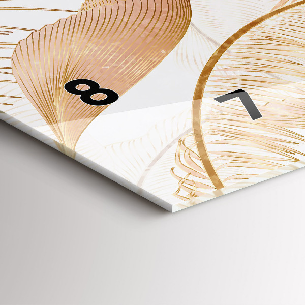 Reloj horizontal Naturaleza con hojas