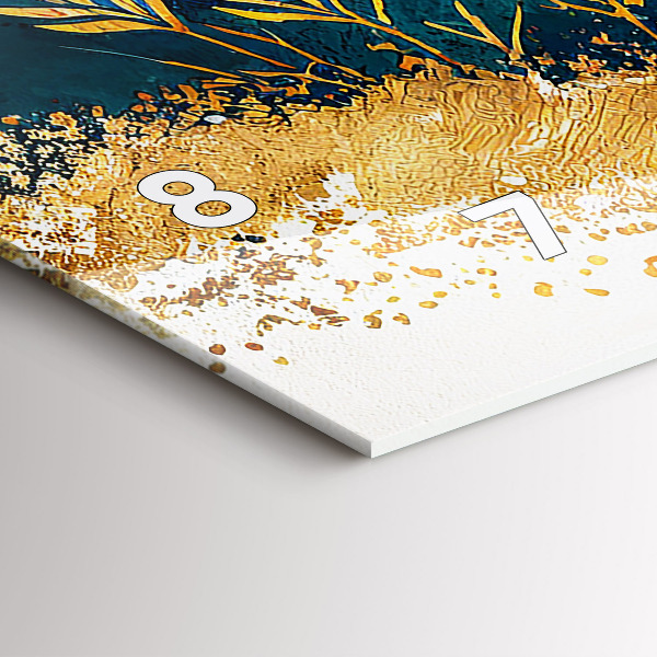 Reloj de cristal horizontal Paisaje montañoso