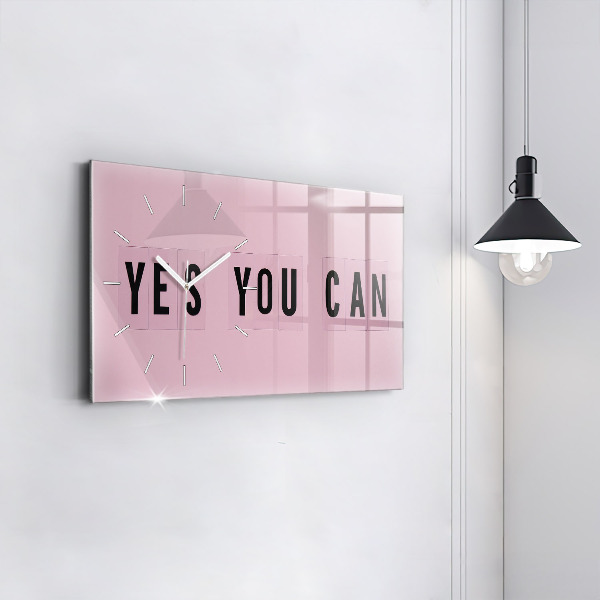 Reloj de cristal horizontal Sí se puede