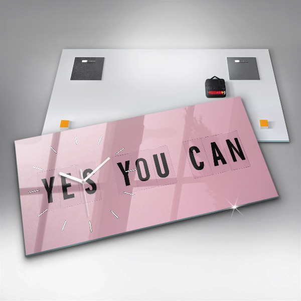 Reloj de cristal horizontal Sí se puede