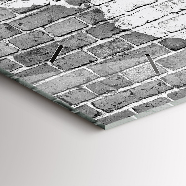 Reloj de cristal horizontal Mapamundi en la pared