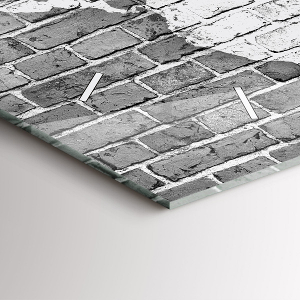 Reloj de cristal horizontal Mapamundi en la pared