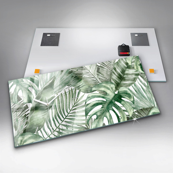 Reloj horizontal Hojas de plantas