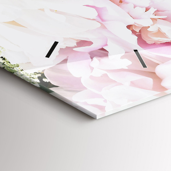 Reloj horizontal Flores decorativas