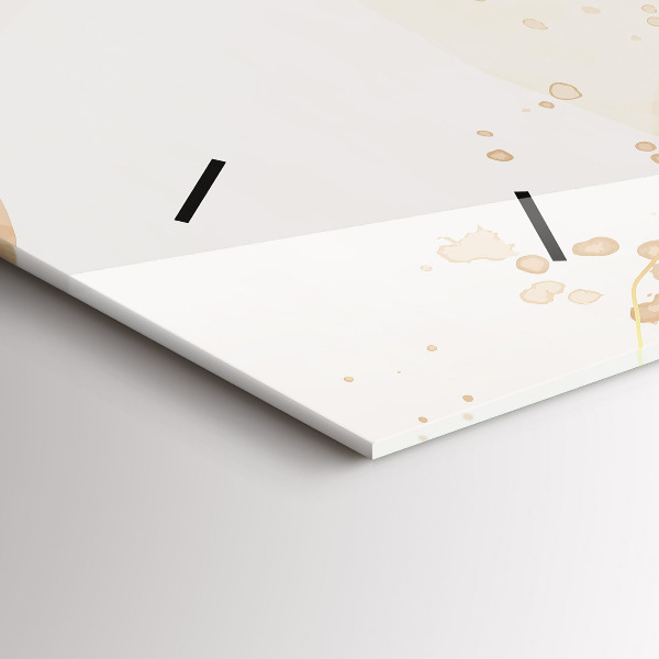 Reloj horizontal Manchas de acuarela