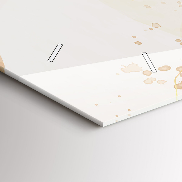 Reloj horizontal Manchas de acuarela