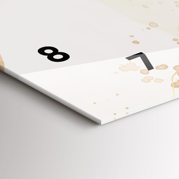 Reloj horizontal Manchas de acuarela