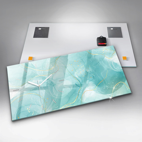 Reloj horizontal Mármol abstracto