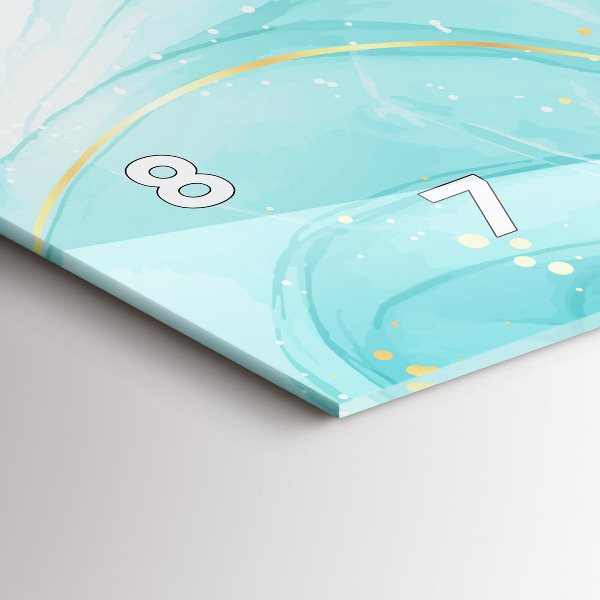 Reloj horizontal Mármol abstracto