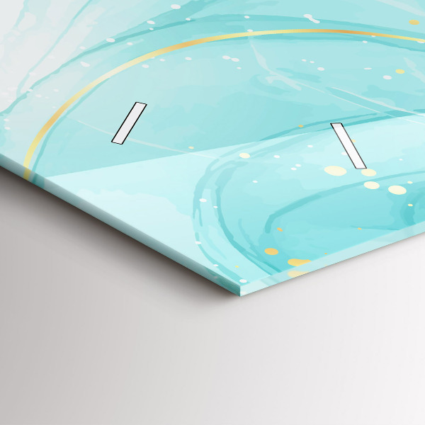 Reloj horizontal Mármol abstracto