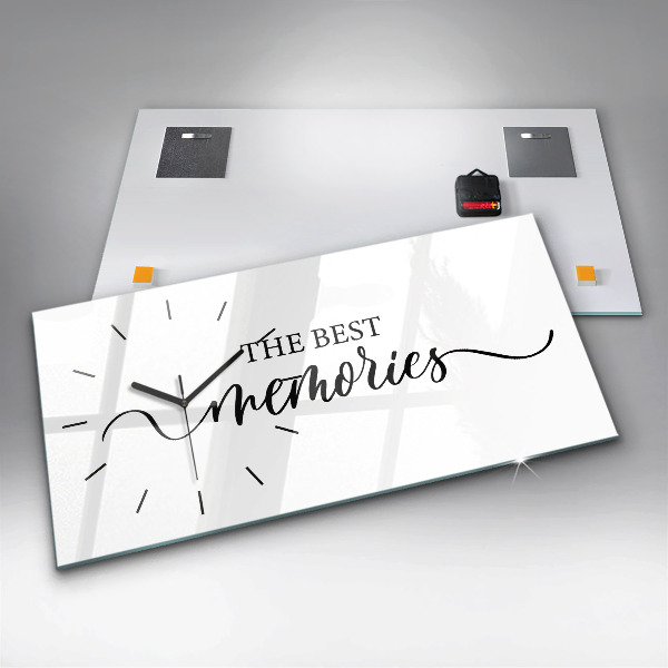 Reloj horizontal Inscripción de recuerdos