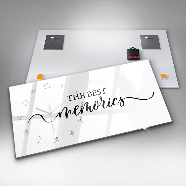 Reloj horizontal Inscripción de recuerdos