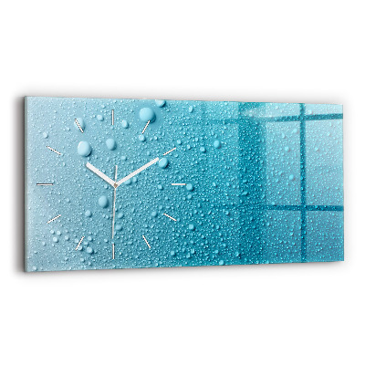 Reloj horizontal Gotas de agua