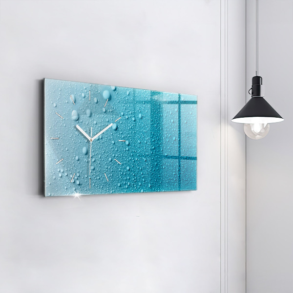 Reloj horizontal Gotas de agua