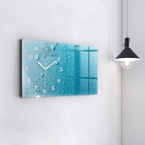 Reloj horizontal Gotas de agua