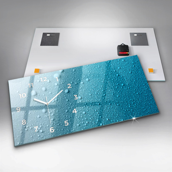 Reloj horizontal Gotas de agua
