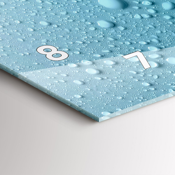 Reloj horizontal Gotas de agua