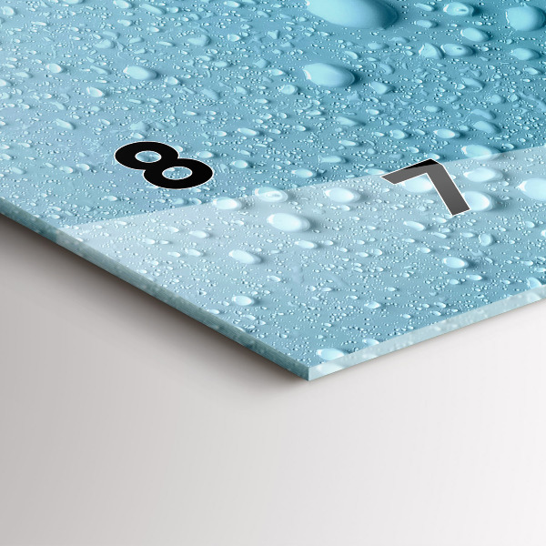 Reloj horizontal Gotas de agua